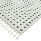 Ariana Grey Dotty Shaggy Moroccan Rug AR05