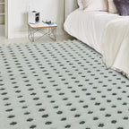 Ariana Grey Dotty Shaggy Moroccan Rug AR05