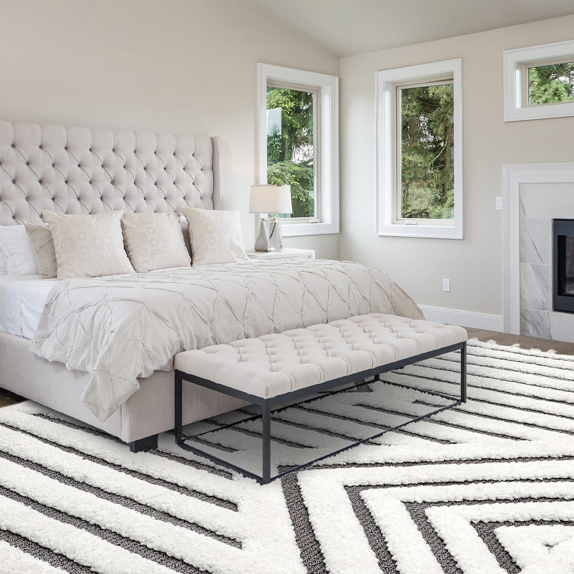 Ariana Shard Shaggy Moroccan Rug AR06
