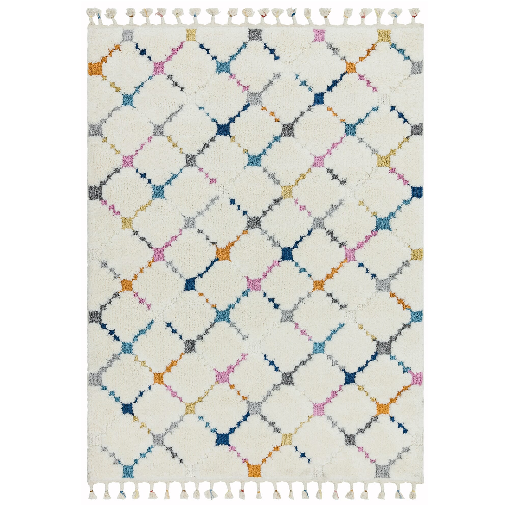 Ariana Cross Criss Shaggy Moroccan Rug AR08
