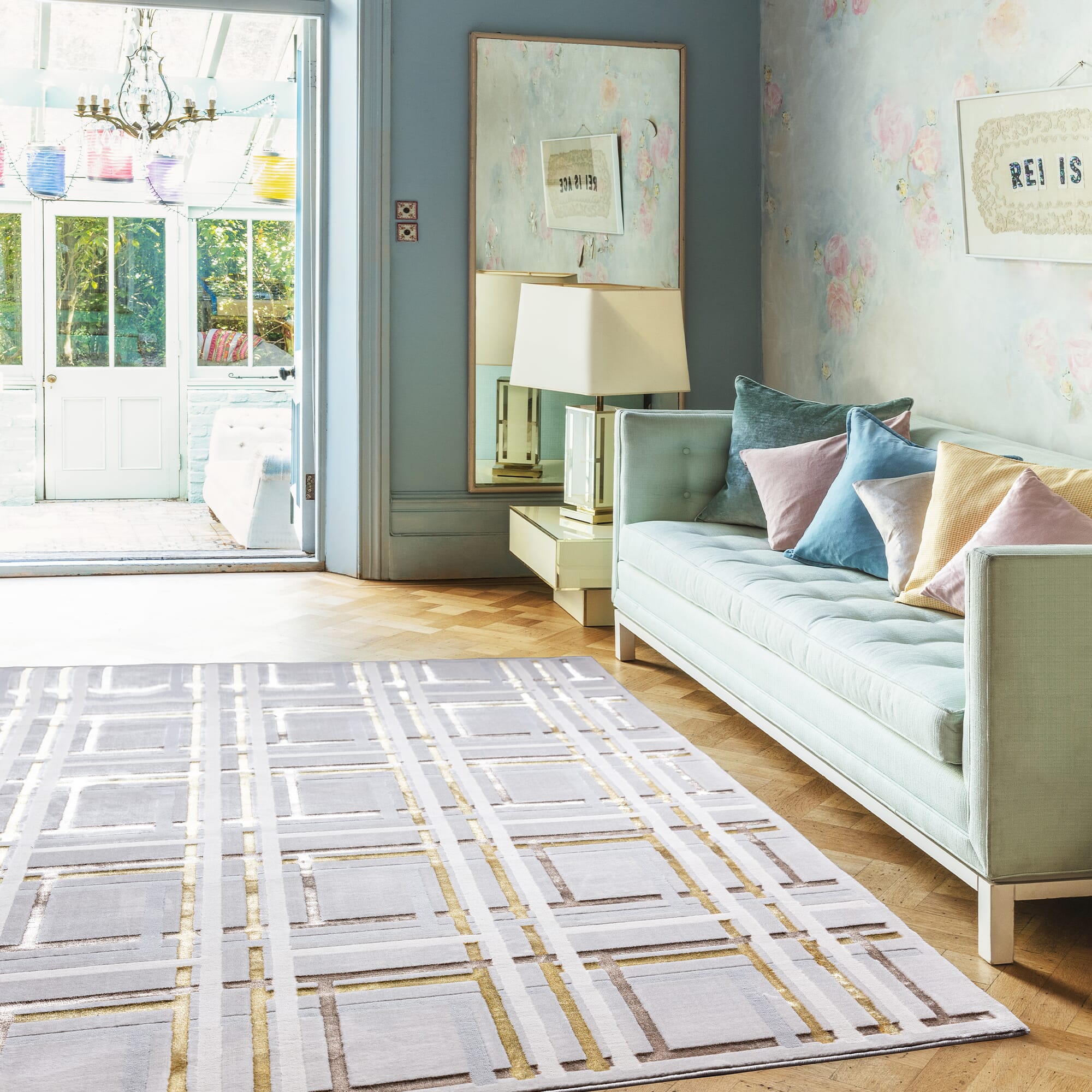 Aurora Elexus Metallic Rug AU15