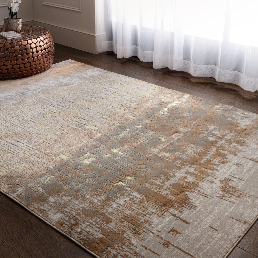 Aurora Dune Metallic Rug AU01