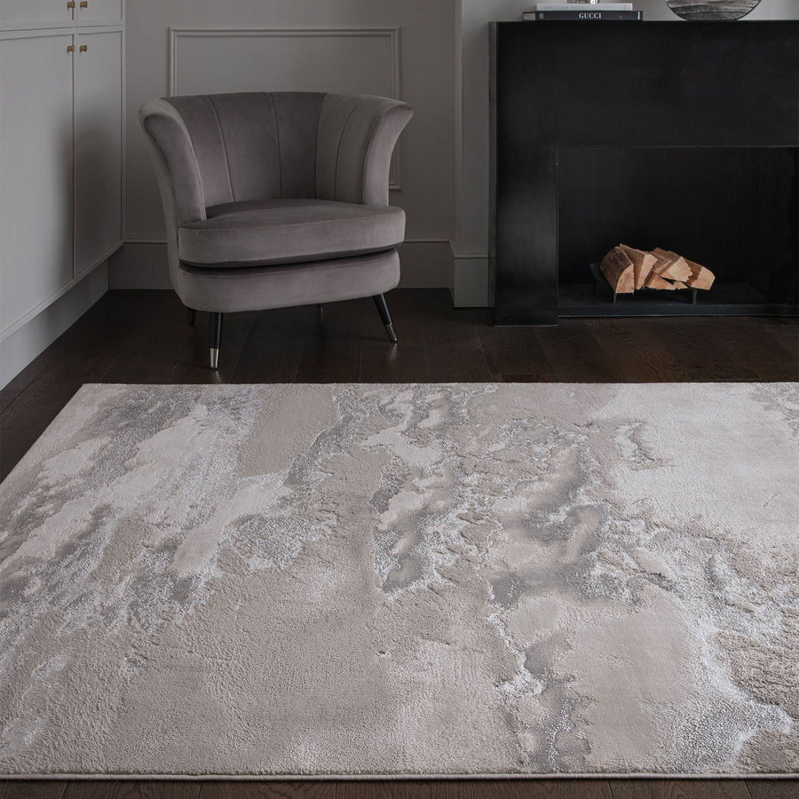 Aurora Cloud Metallic Rug AU02