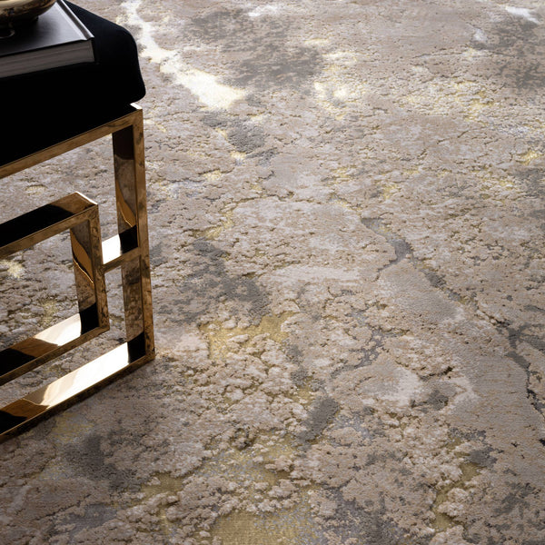 Aurora Galaxy Metallic Gold Rug AU04 - Asiatic Carpets - London