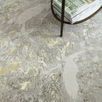 Alfombra Aurora Lustre Metálica Oro AU06
