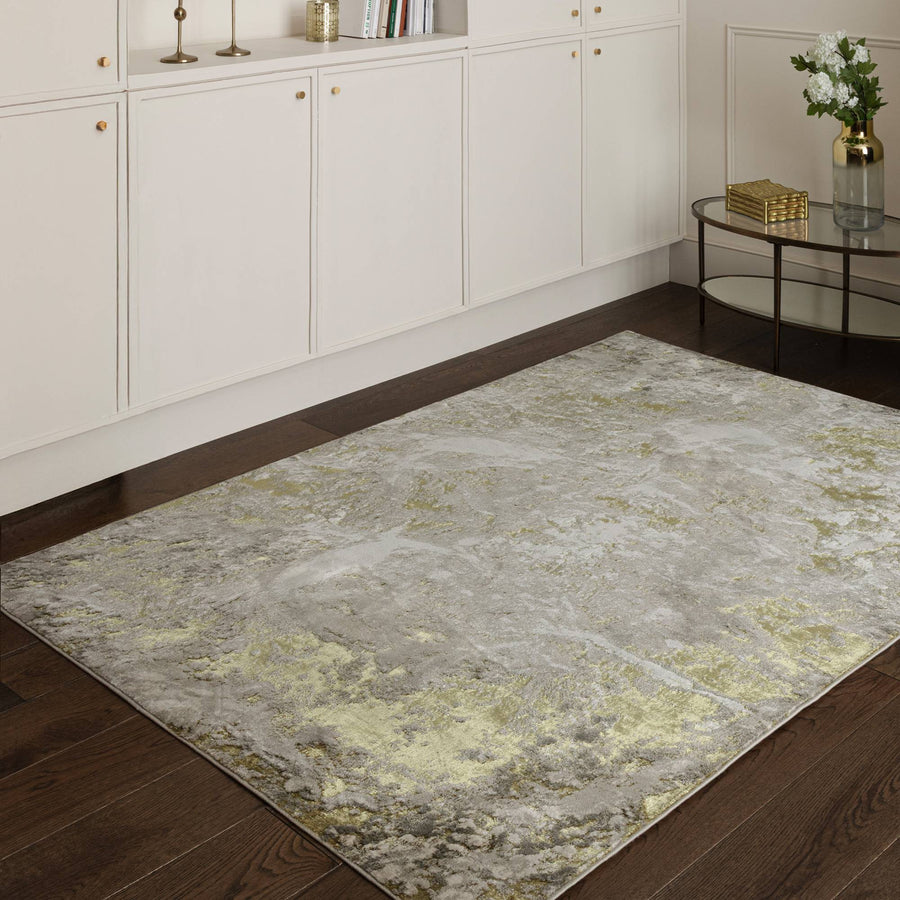 Aurora Lustre Metallic Gold Rug AU06