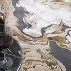 Alfombra Aurora Marble Metálica Oro AU08