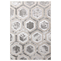 Alfombra Aurora Cristal Metálica Plata AU12
