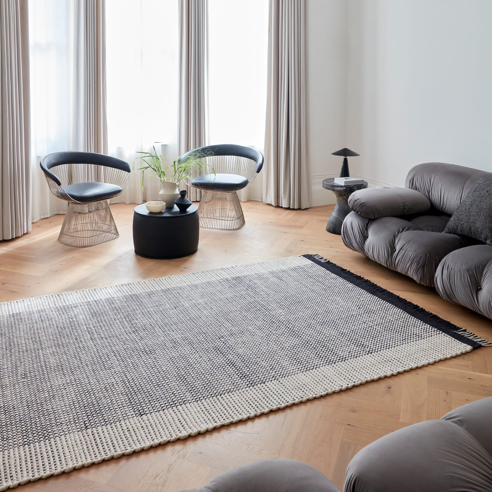 Monochrome Rug Pattern Avalon Monochrome Rug - Asiatic Carpets - London