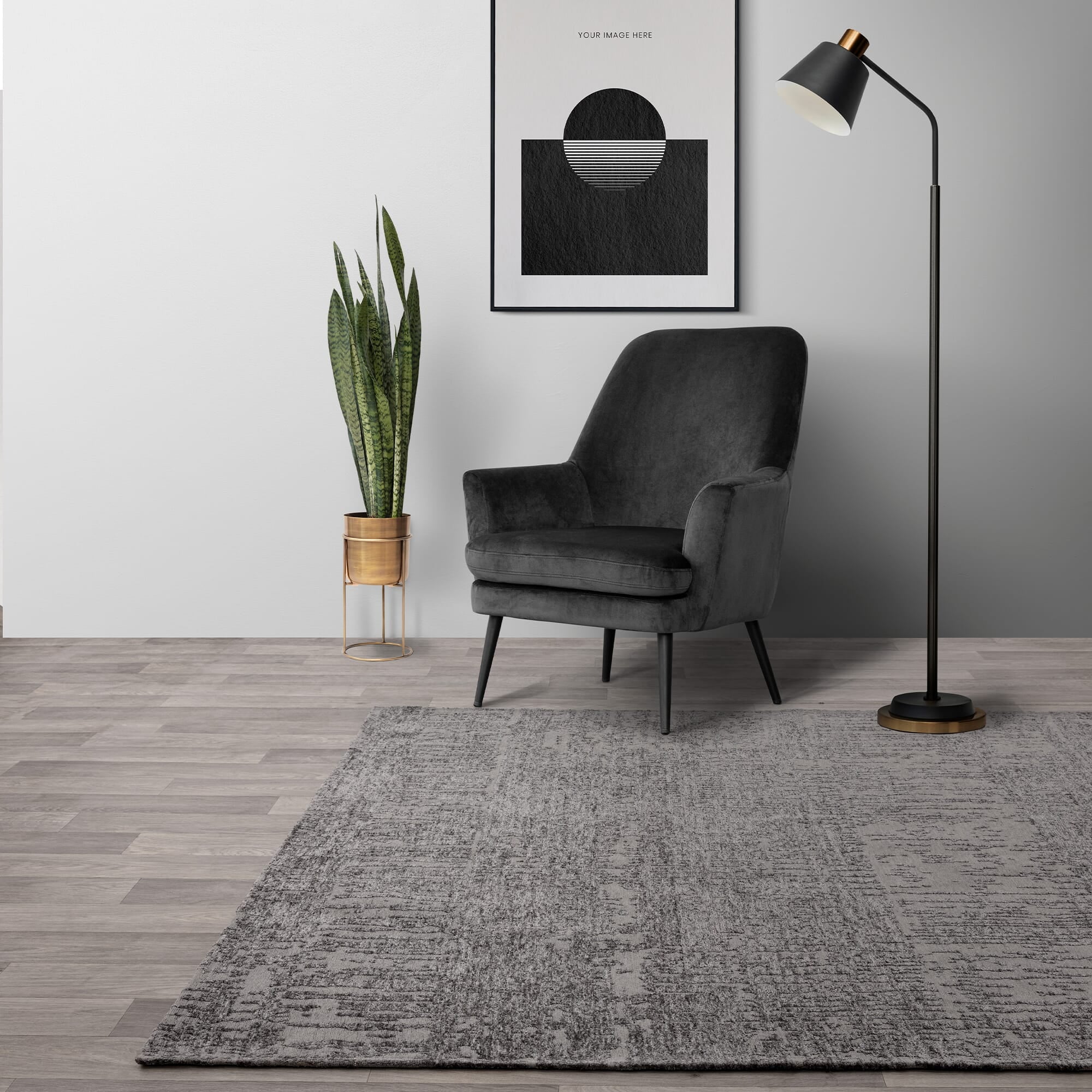 Beau Carbon Rug