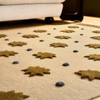 Alfombra MADE Bel Kosmic Natural y Dorado