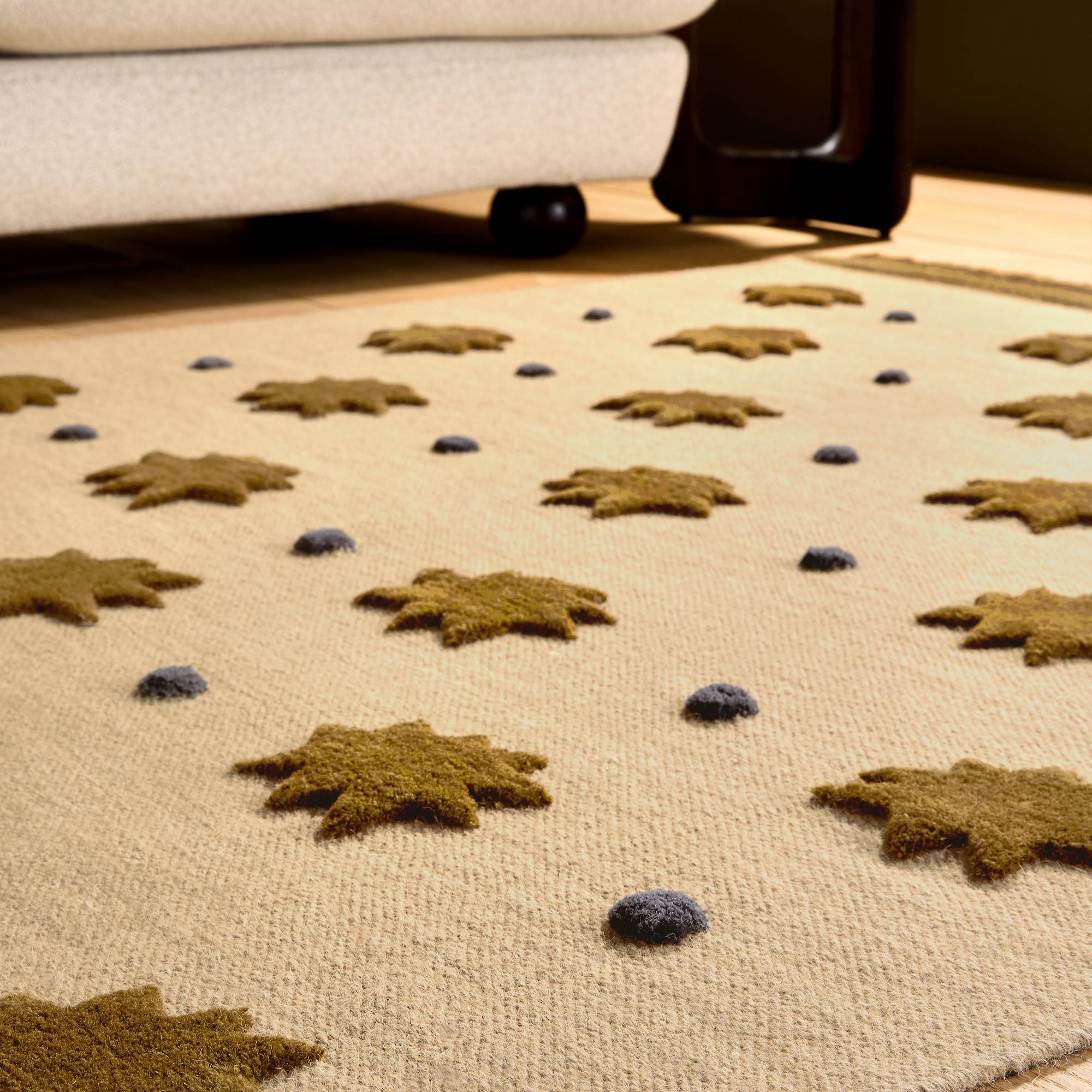 Alfombra MADE Bel Kosmic Natural y Dorado