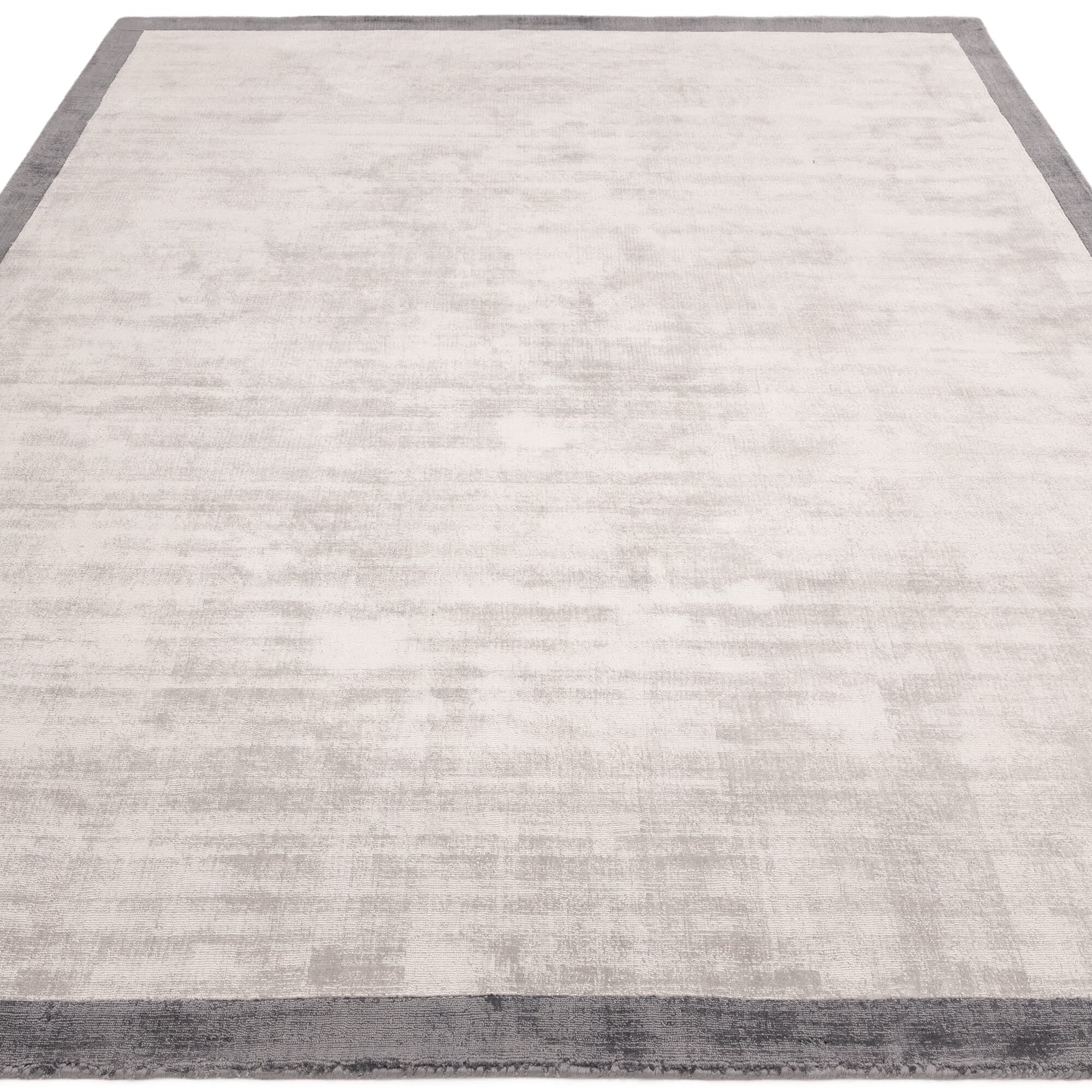 Blade Border Silver / Grey Rug