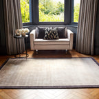 Alfombra Blade Border Putty / Carbón