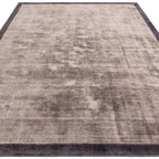 Blade Border Charcoal / Moleskin Rug