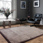 Blade Border Charcoal / Moleskin Rug