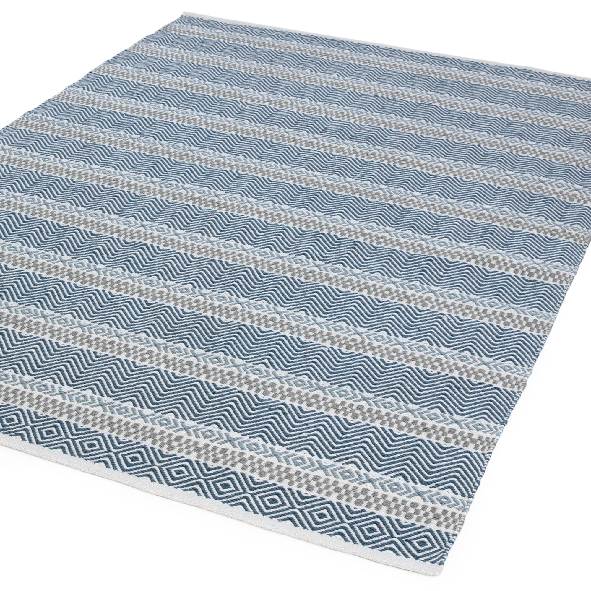 Alfombra Boardwalk Azul Multicolor