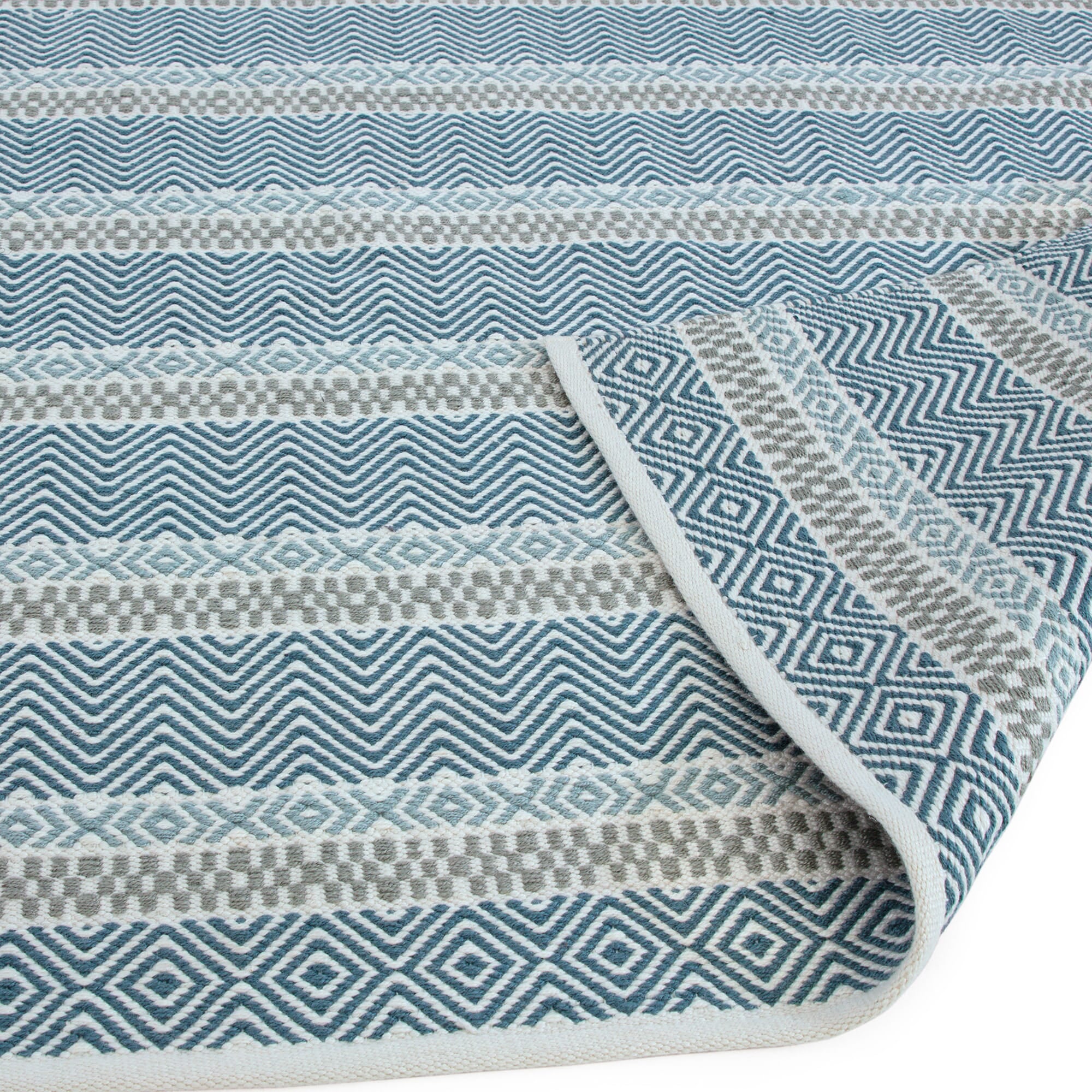 Alfombra Boardwalk Azul Multicolor