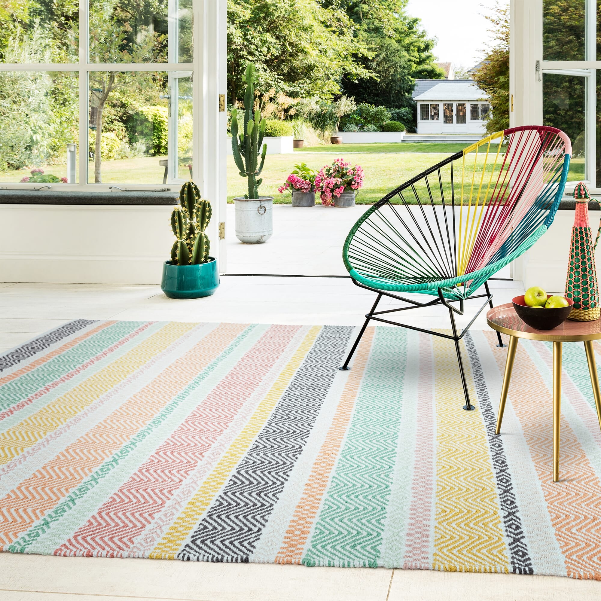Alfombra Boardwalk Pastel Multicolor