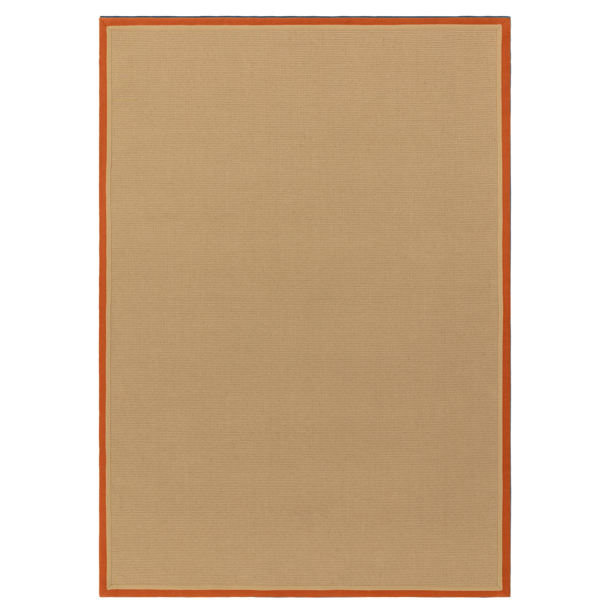 Bordo Boucle Rust Linen Rug