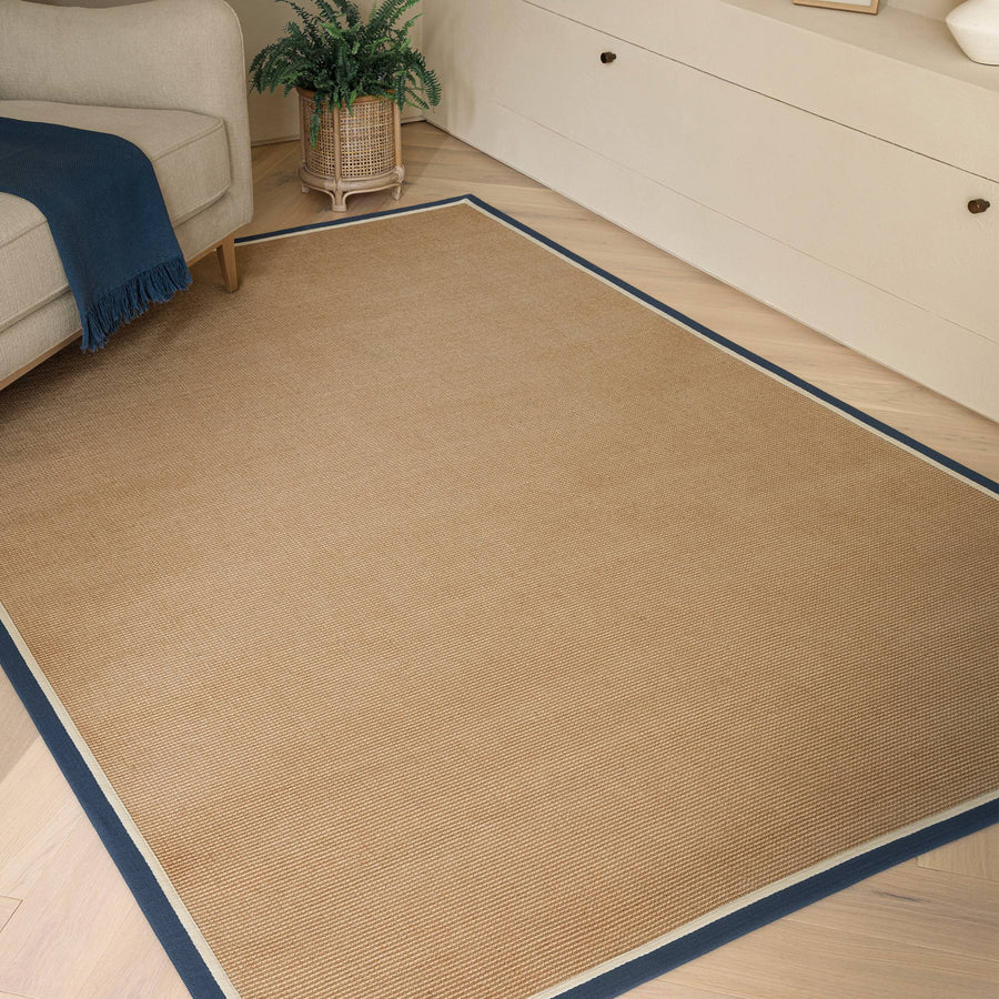 Bordo Boucle Navy Cream Rug