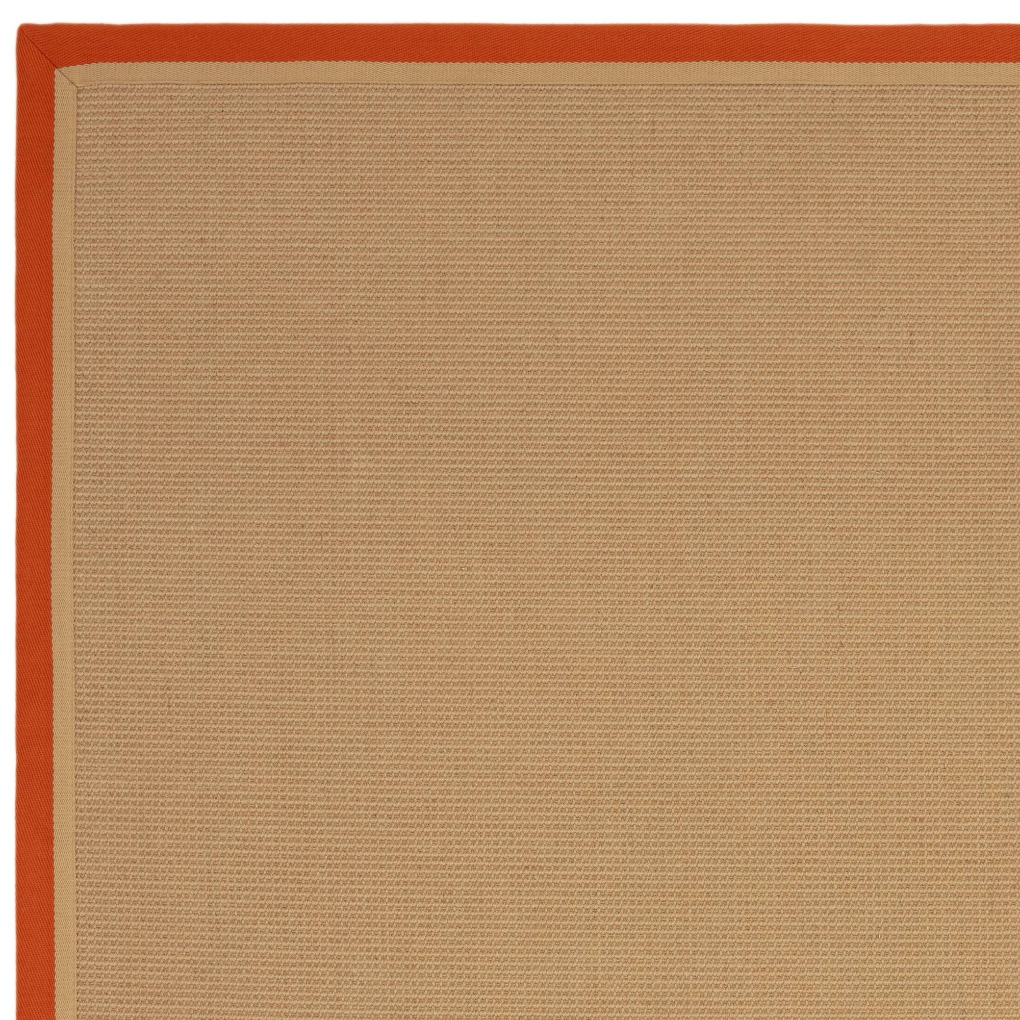 Bordo Boucle Rust Linen Rug