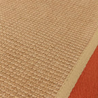 Bordo Boucle Rust Linen Rug