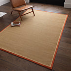 Bordo Boucle Rust Linen Rug