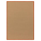 Bordo Boucle Rust Linen Rug