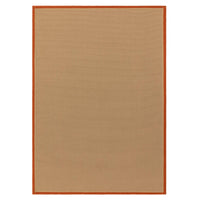 Bordo Boucle Rust Linen Rug