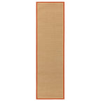 Bordo Boucle Rust Linen Rug