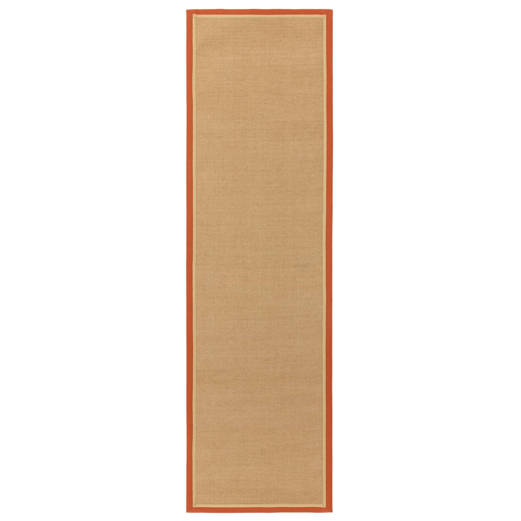 Bordo Boucle Rust Linen Rug