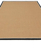 Alfombra Bordo Herringbone Charcoal Cream