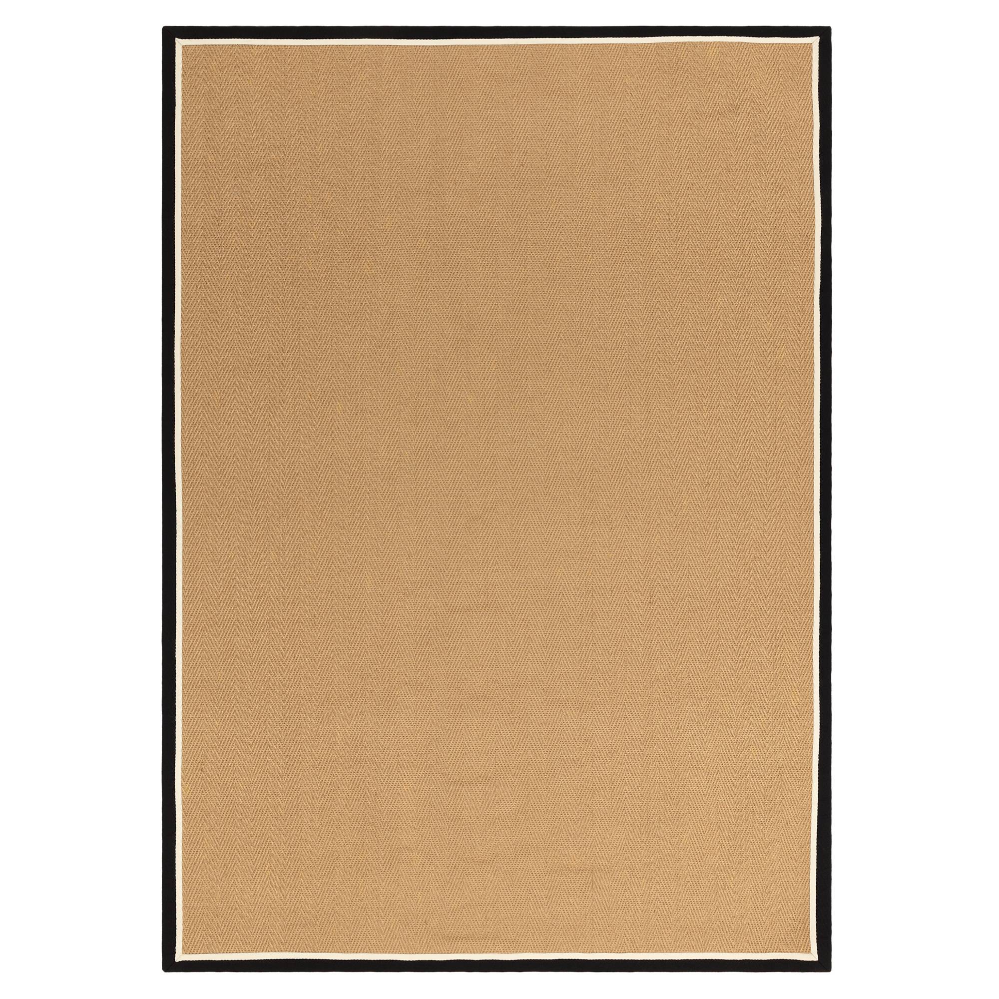 Bordo Herringbone Charcoal Cream Rug