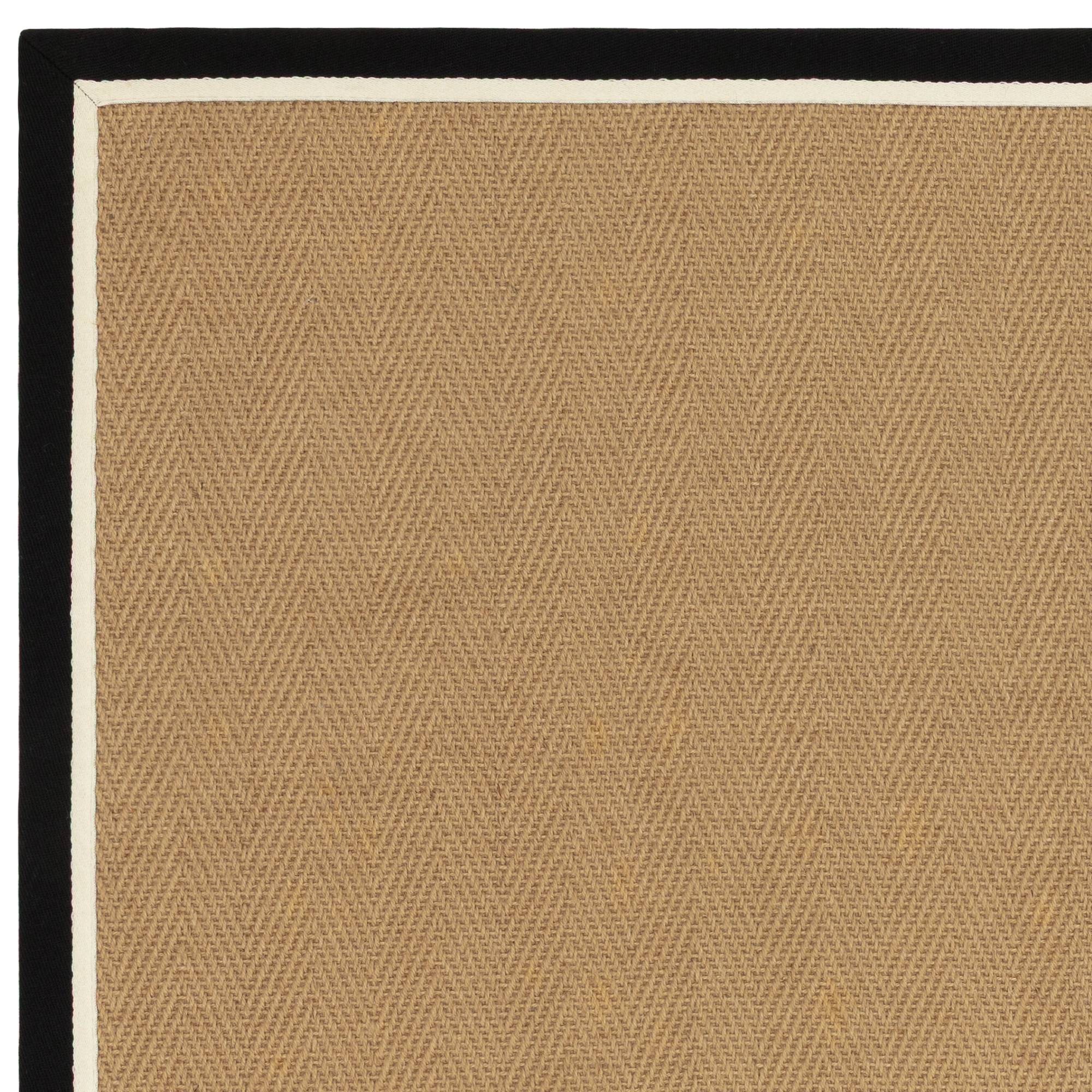 Alfombra Bordo Herringbone Charcoal Cream
