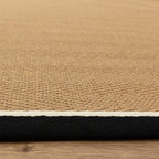 Alfombra Bordo Herringbone Charcoal Cream