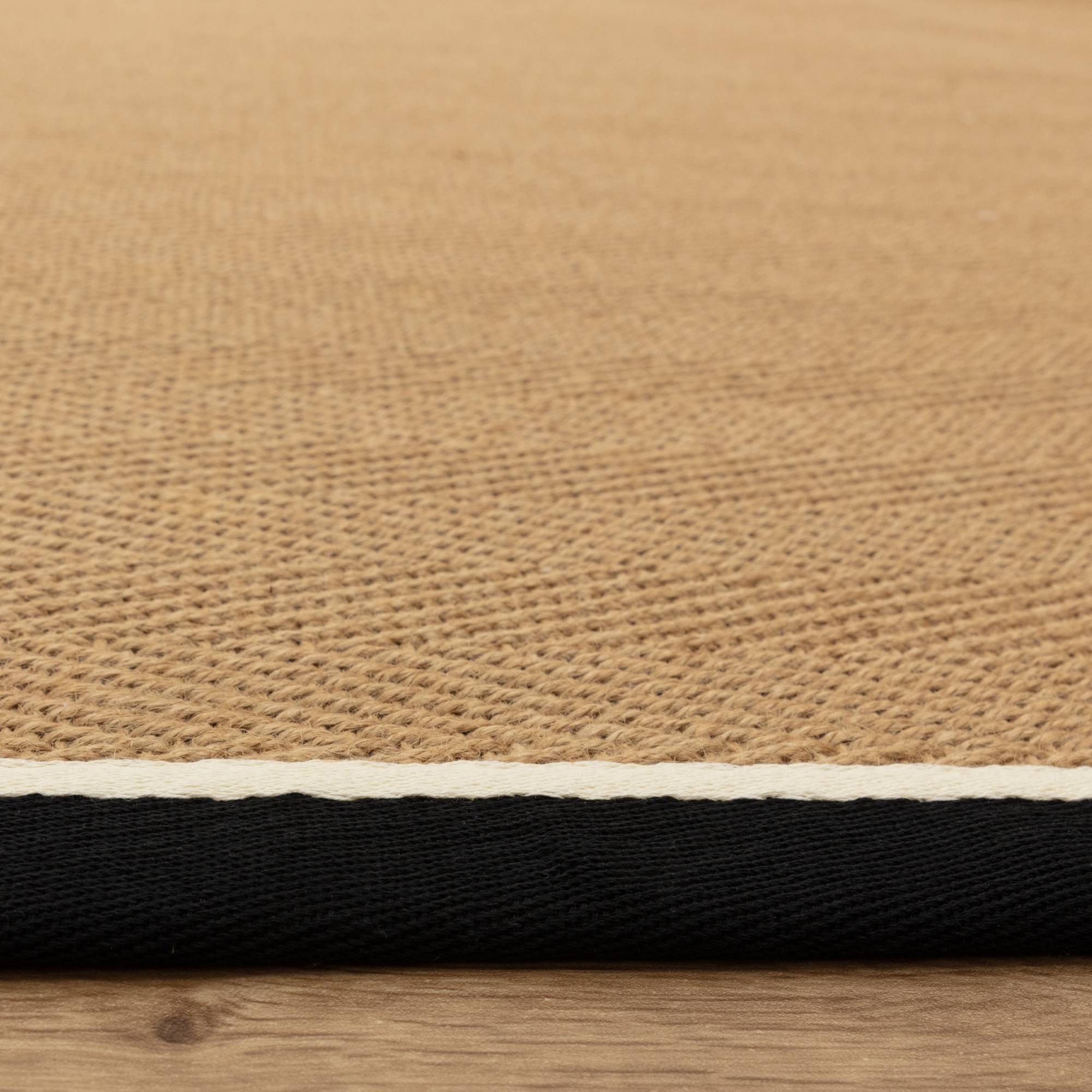 Alfombra Bordo Herringbone Charcoal Cream