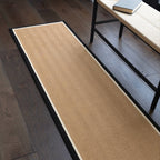 Alfombra Bordo Herringbone Charcoal Cream