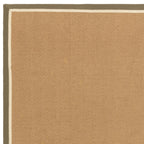 Alfombra Bordo Herringbone Khaki Cream