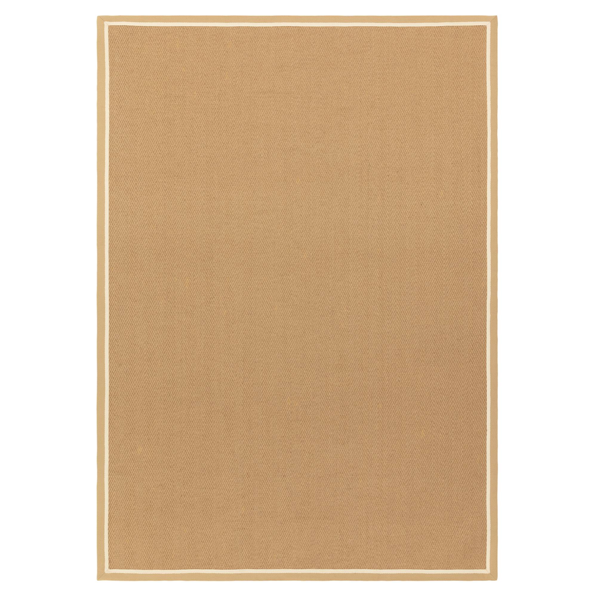 Bordo Herringbone Linen Cream Rug