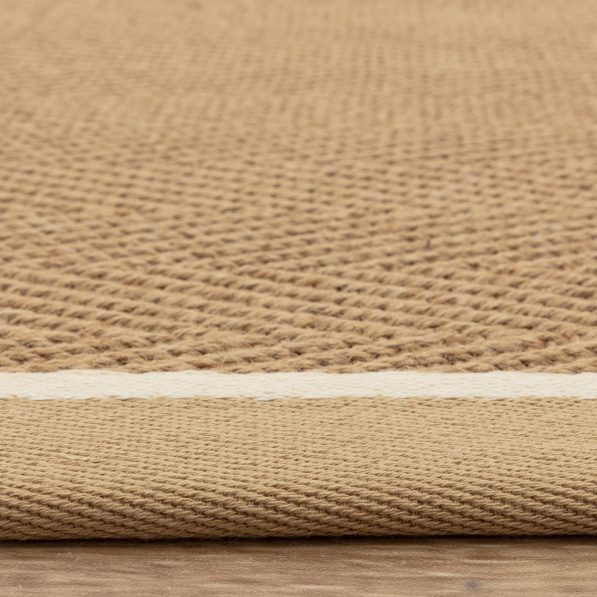 Alfombra Bordo Herringbone Linen Cream