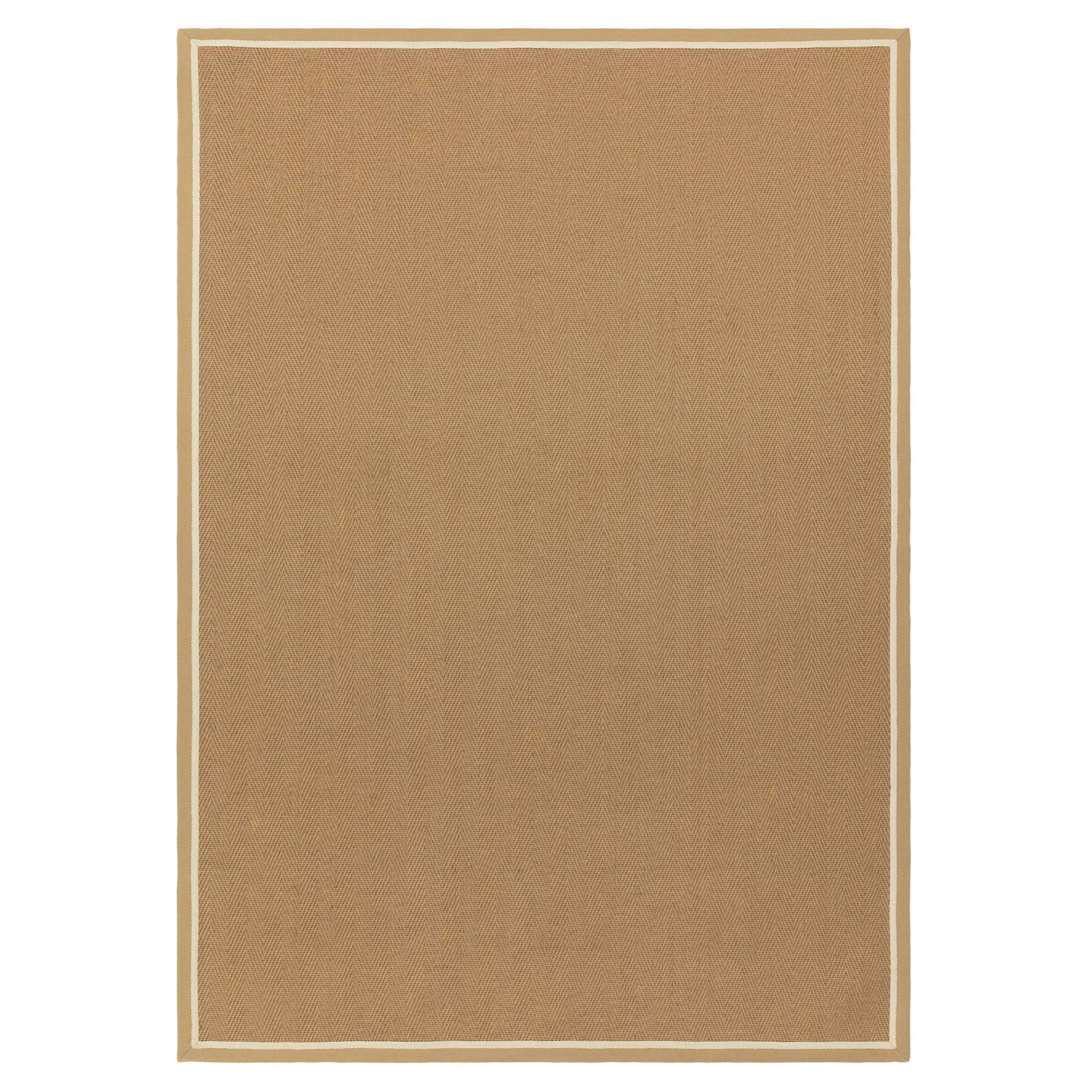 Bordo Herringbone Linen Cream Rug