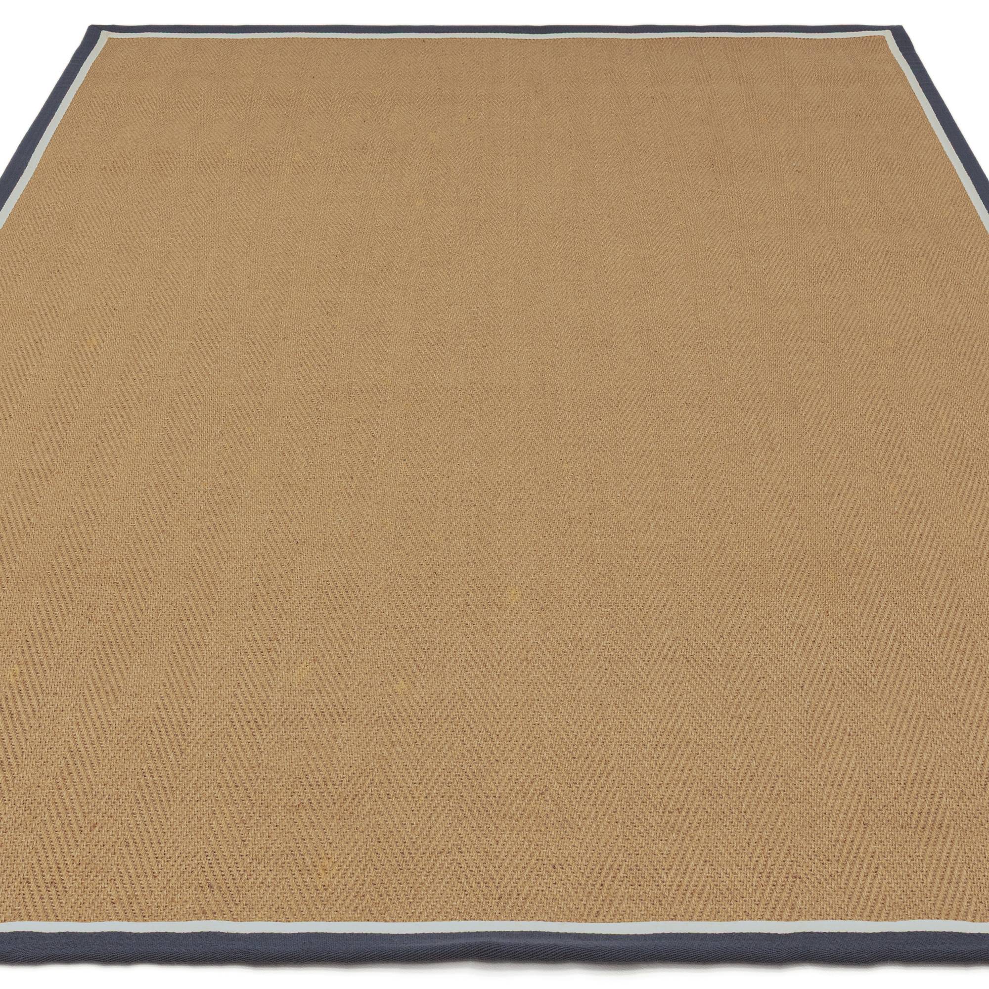 Bordo Herringbone Slate Cream Rug