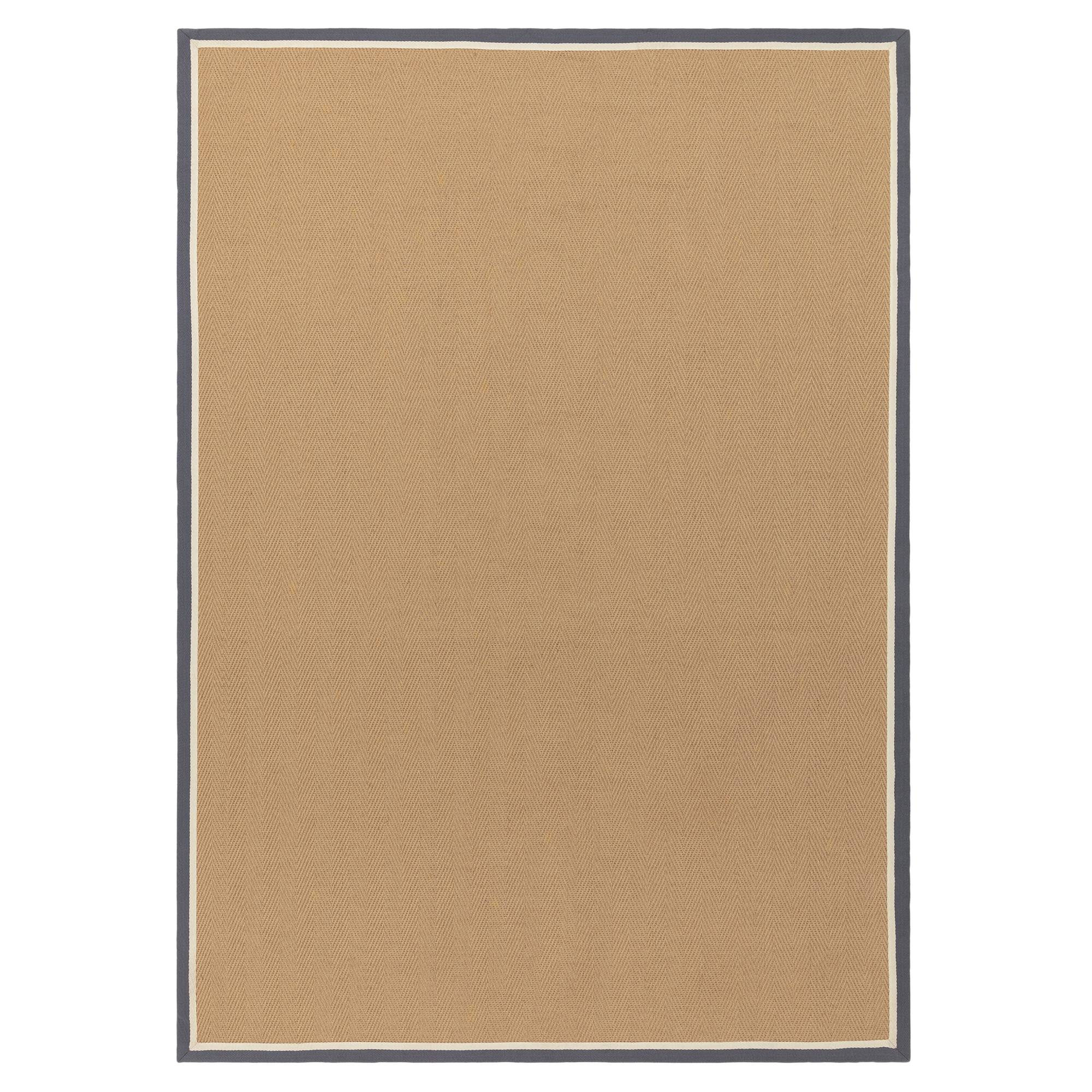 Bordo Herringbone Slate Cream Rug