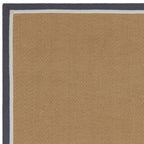 Bordo Herringbone Slate Cream Rug