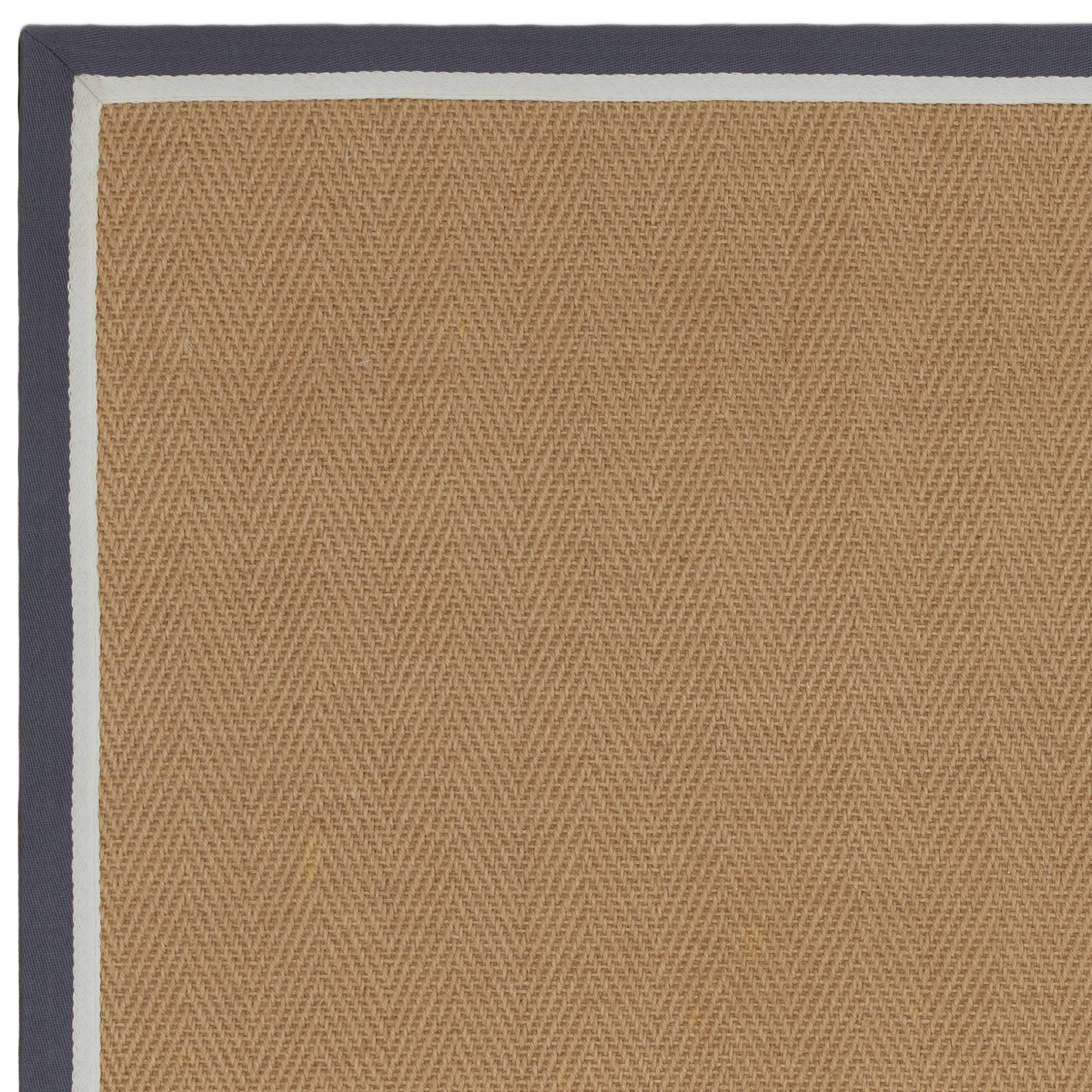 Bordo Herringbone Slate Cream Rug