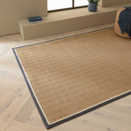 Bordo Herringbone Slate Cream Rug