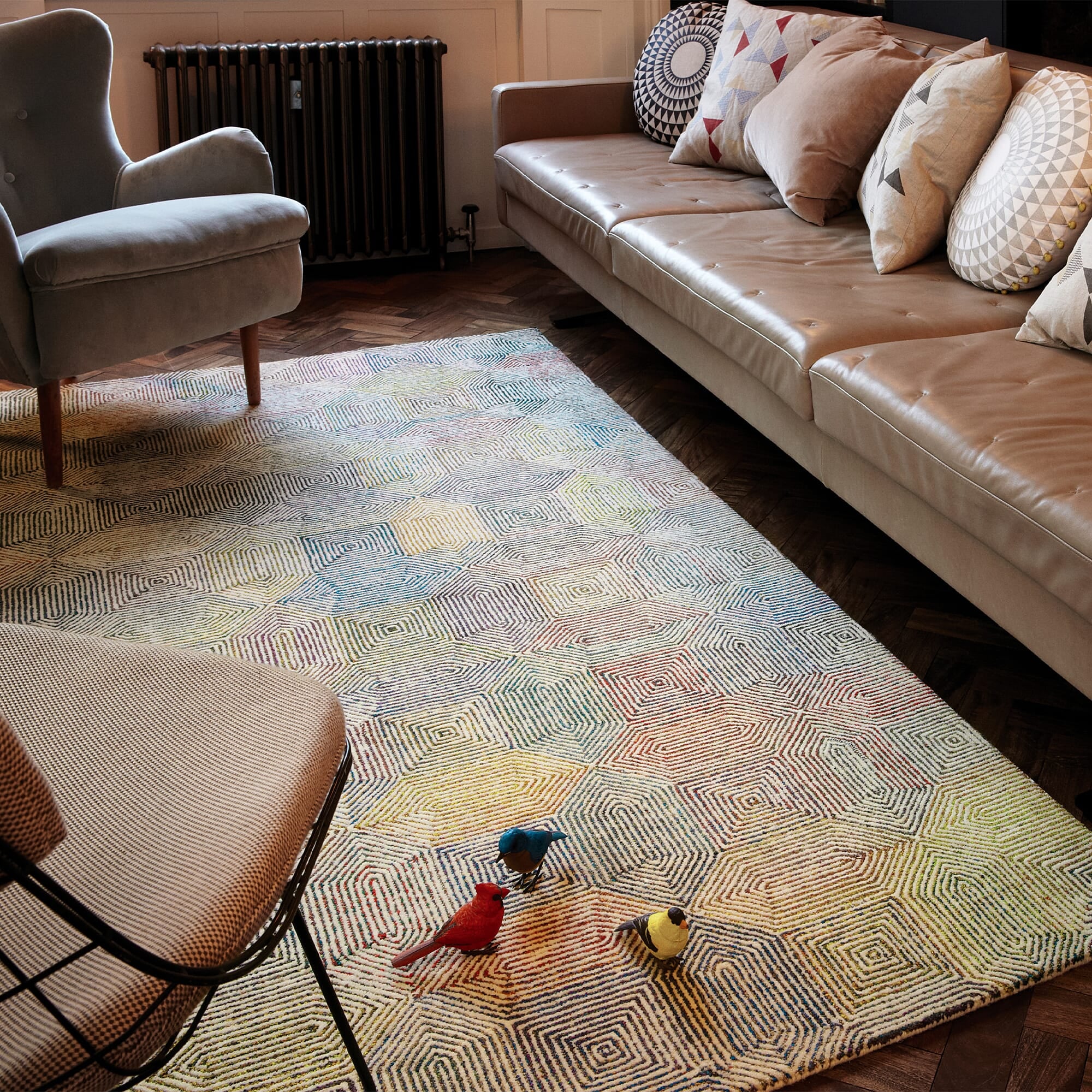Alfombra Camden Crema Multicolor