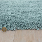 Cascade Duck Egg Shiny Shaggy Rug