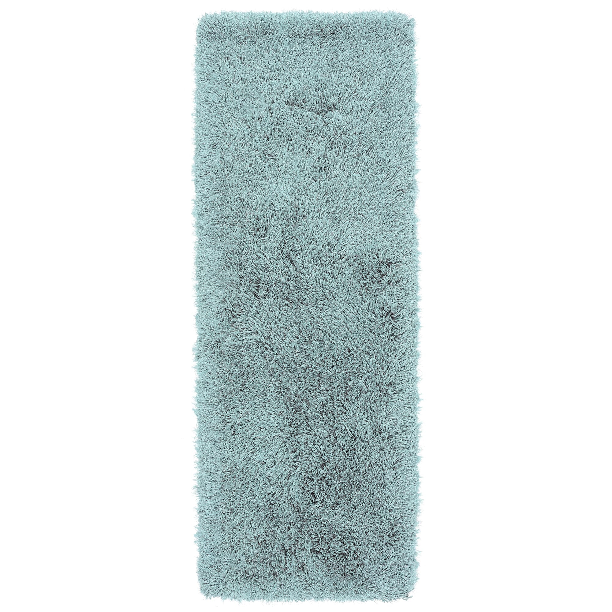 Cascade Duck Egg Shiny Shaggy Rug